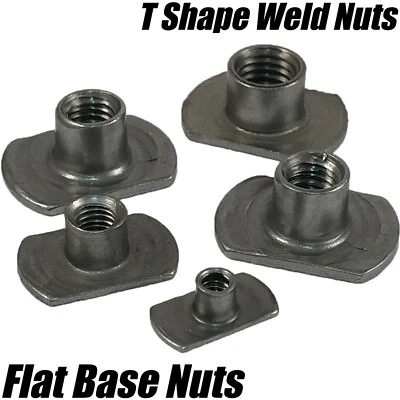 M4 M5 M6 M8 M10 Carbon Steel Tee Spot Slab Based T Shape Nuts Flat Plain No Pips