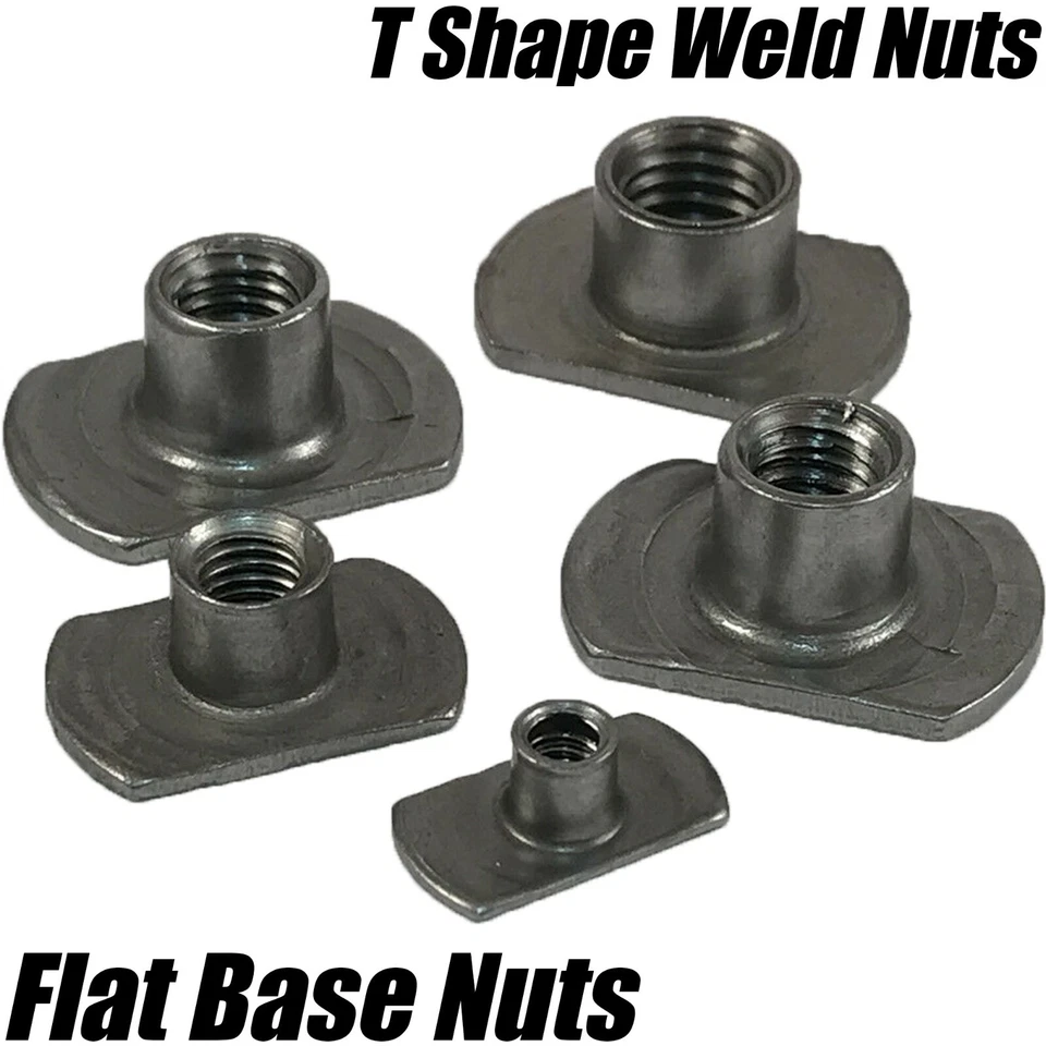 M4 M5 M6 M8 M10 Carbon Steel Tee Spot Slab Based T Shape Nuts Flat Plain No Pips