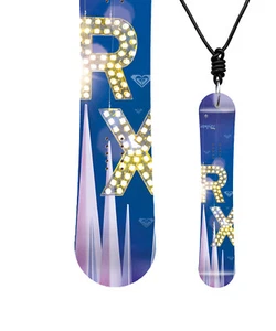 Miniboard ROXY Inspire 10/11 CLASSIC Snowboard als Halskette Geschenkidee C21 - Picture 1 of 1