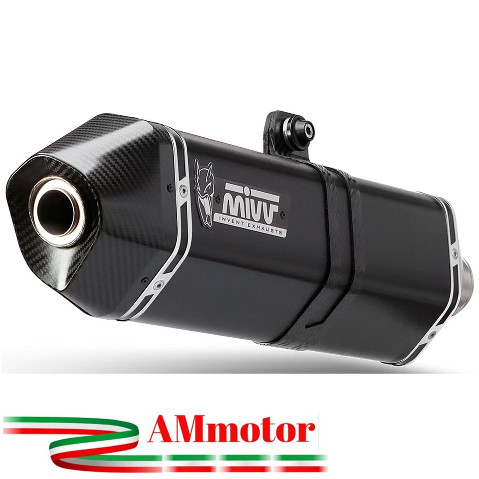 Mivv Bmw R 1200 Gs 2009 09 Pot D' Echappement Moto Speed Edge Black - Photo 1/1