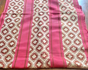 Clubs and Spades - Antique French Woven Silk Fabric with Stripes  WW440 - Picture 1 of 9