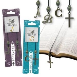 Buchhalter antike Kreuz und Buchstaben Lesezeichen - Bild 1 von 15