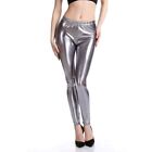 Women's Trendy Faux Leather Leggings Shiny And Edgy For Dance Or Casual Wear
