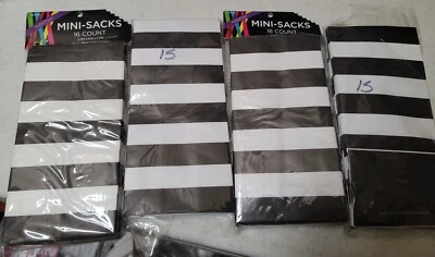 62 MINI SACOS DE FIESTA BLANCO Y NEGRO PT1 Foto 1 de 2