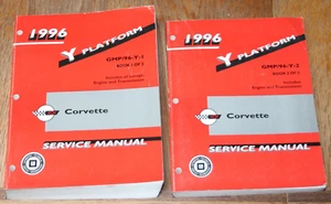 1996 Corvette Service Manual Book 1 & 2 GMP/96-Y-1 GMP/96-Y-2 - Picture 1 of 19