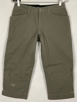 Arcteryx NWT Womens Gamut Capri Pants Size 8 Cotton Canvas Traverse New - Image 1 of 4