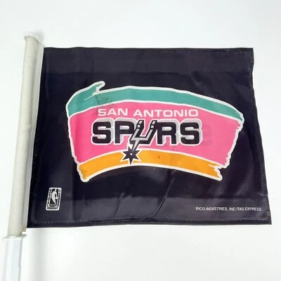 San Antonio Spurs Flag 21x16 inch Official NBA Properties 2014 - Image 1 of 4