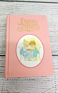 Vintage 1985 Precious Moments Child's Bible Pink New King James NKJ Illustrated - Picture 1 of 3