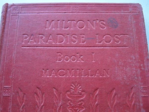MILTON'S PARADISE LOST (BOOK 1) HARD COVER 1908 EDITION - Picture 1 of 7