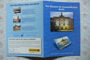 Gedenkblatt Museum für Kommunikation Berlin Exklusive Jahresgabe Post Philatelie - Bild 1 von 2