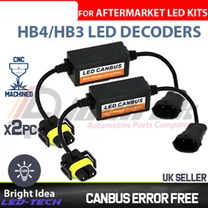 2 PIEZAS HB3 HB4 LED Faro Canbus Resistencia Libre de Errores Decodificador Anti Parpadeo 9006 - Imagen 1 de 2