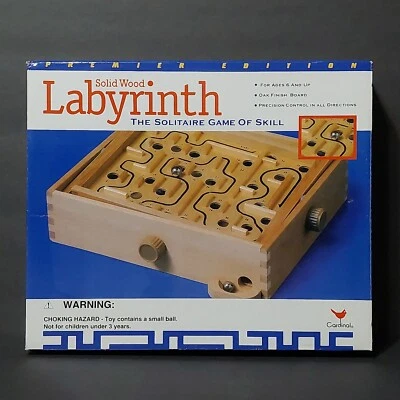 Pavilion Labyrinth Wooden Puzzle Maze Game 1990s Board 1997 Vintage Box Mint - Image 1 of 4