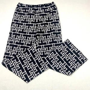 J.McLaughlin Legging Women's XS Geometric Black Design With Front Pocket - Picture 1 of 6