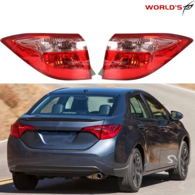Par de luces traseras laterales izquierda y derecha para Toyota Corolla 2017-2019 luces traseras exteriores Foto 1 de 4