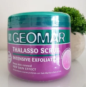 600g Geomar Thalasso Scrub Intensive Exfoliation Deep Skin Renewal Grape Scent - Picture 1 of 3