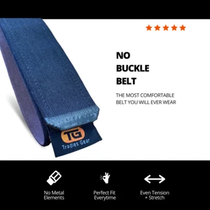 Hook and Loop Belt | Premium Quality Elastic I No Buckle - Picture 1 of 11