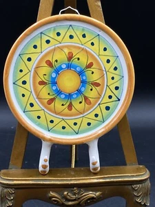 Portachiavi in ceramica italiana Cortona Italy di Chironi Casartonio bellissimo 5 1/8” - Foto 1 di 7