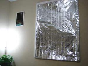 DIY lot 4 84x52 Sun/heat Reflective Curtain covers Summer + Winter SAVE MONEY!! - Picture 1 of 1