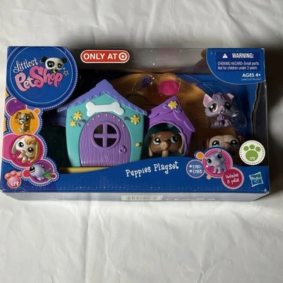 Juego LPS Littlest Pet Shop Puppies Dachshund #1751 Husky #1752 Pug #1753 RARO Foto 1 de 4