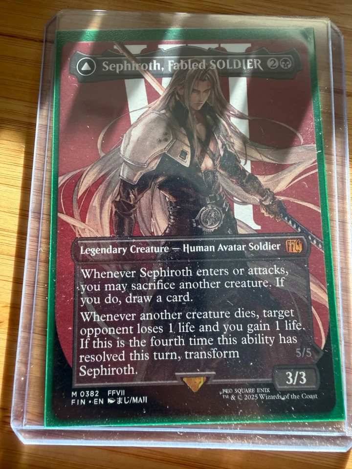 Sephiroth, Fabled SOLDIER (0382) (Borderless) Final Fantasy Regular - Image 1 of 1