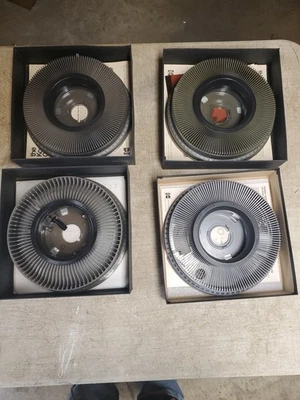 Kodak Carousel 140 Slide Trays Pack of 4 Vintage (C43) - Image 1 of 4