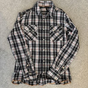 Nudie Jeans Men’s Western Shirt Pearl Snap Buttons Size Medium - Picture 1 of 8