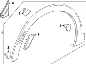 Genuine GM Molding 42889013 - Picture 1 of 1