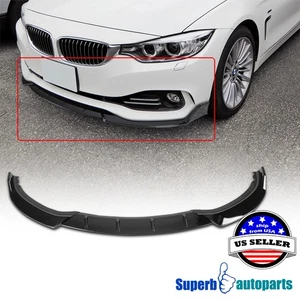 Fit 2016-2019 BMW 3 Series F30 F35 Glossy Black Front Lip Lower Spolier Splitter - Picture 1 of 9