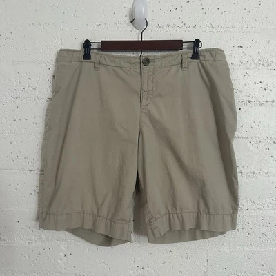Merona Womens Plus Shorts 16W Tan Khaki Stretch AT11 - Image 1 of 4