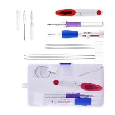 ABS+Metal Magic Embroidery Pen Set Punch Needle Stitching Knitting Sewing Tool D - Image 1 of 4