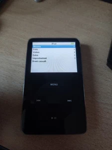 APPLE IPOD CLASSIC 5TH GENERAZIONE 30GB A1136 NERO TESTED WORKING LETTORE MP3 - Imagen 1 de 13
