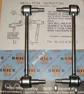 Buick Shock Links. 1951-1955. Pair. OEM #5352070. Special Century Skylark - Foto 1 di 3