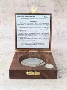 Vintage Nautisch Forstwirtschaft Lieferanten Sphärisch Krone Densiometer Modell - Zdjęcie 1 z 6