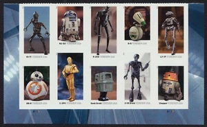 #5582b Star Wars Droids, Plate Block [B11111], Mint **ANY 5=FREE SHIPPING** - Picture 1 of 1