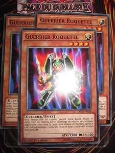 YU-GI-OH! COMMUNES GUERRIER ROQUETTE LOT DE 3 (PLAYSET) DPBC-FR023 NEUF FRANCAIS - Imagen 1 de 1