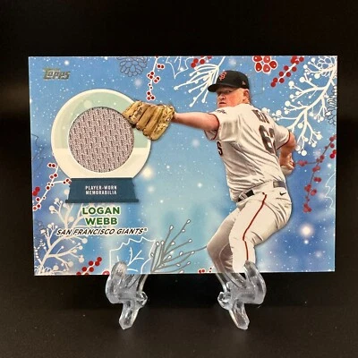 2023 Topps Holiday Logan Webb Jersey Relic #RC-LW San Francisco Giants - Image 1 of 2