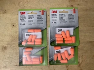 16 Pairs - 3M Brand Disposable Earplugs 32dB Expandable & Contoured Comfy Fit - Picture 1 of 2