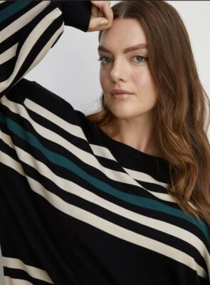 Oasis Batwing Stripe  Jumper Xl - Image 1 of 2