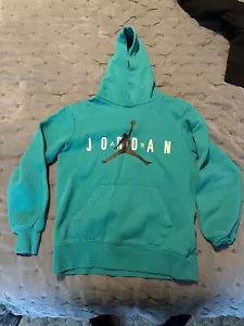 🔥Nike Lot of 2 Air Jordan Long Sleeve Hoodie Sweater Youth Medium 10/12 Logo - Picture 1 of 6