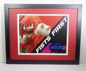 Knuckles Display Framed Sonic The Hedgehog 3 Movie Photo Poster Plaque 11x14 - Picture 1 of 7