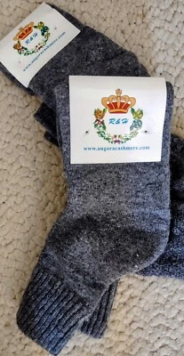 Носки на лодыжку унисекс кашемировые ангора серые - Изображение 1 из 2