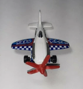 Hot Wheels Die Cast Spielzeug C2719 Flugzeug 46 rot weiß & blau - Bild 1 von 7