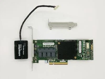 Adaptec ASR-71605 16 Ports 2274400-R Raid Card AFM-700 1GB Cache with Battery - Image 1 of 4