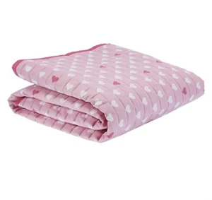 BRAND NEW KIDS HEARTS 100% COTTON REVERS. QUILT SHAM STANDARD 26"x20" MAGENTA - Picture 1 of 3