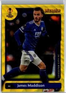 2021-22 Merlin Chrome Champions #21 James Maddison Yellow Wave Refractor #/225 - Picture 1 of 2
