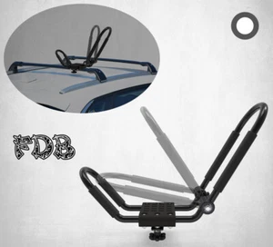 Folding Canoe Boat Kayak Roof Rack Car SUV Truck Top Mount Carrier J Cross Bar - Picture 1 of 8