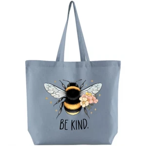 Organic Cotton “Be Kind” Large Shopper Bag - Picture 1 of 6