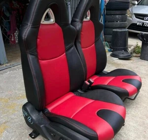 Mazda RX-8 2003-2011 Synthetic Leather Sports Seat Covers in Red & Black - Picture 1 of 1