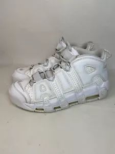 Nike Air More Uptempo Triple White Herren Größe 11 Weiß auf Weiß Vintage-Stil - Bild 1 von 7