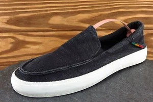 VANS Shoes Sz 6.5 M Black Loafer Fabric Men 721277 - Picture 1 of 8